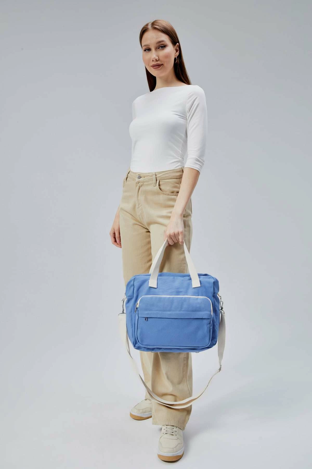 Çantë tote ngjyrë kaltër, Zoozie Bags, 2388