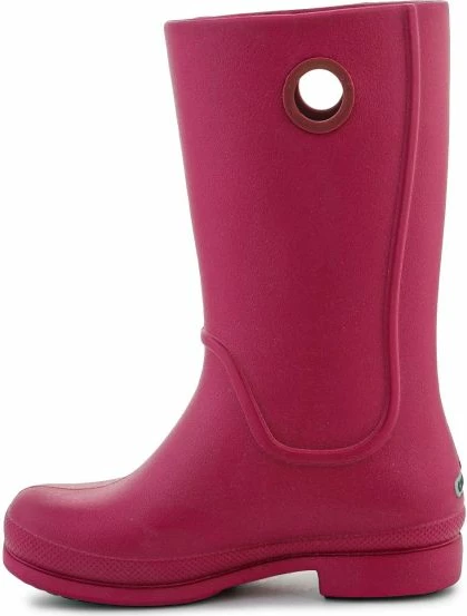 Çizme shiu për fëmijë Crocs Wellie Rain Boot Girl 50004-00209, pomegranate