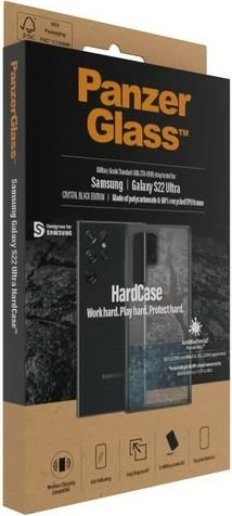 Mbështjellës PanzerGlass HardCase për Samsung Galaxy S22 Ultra, transparent