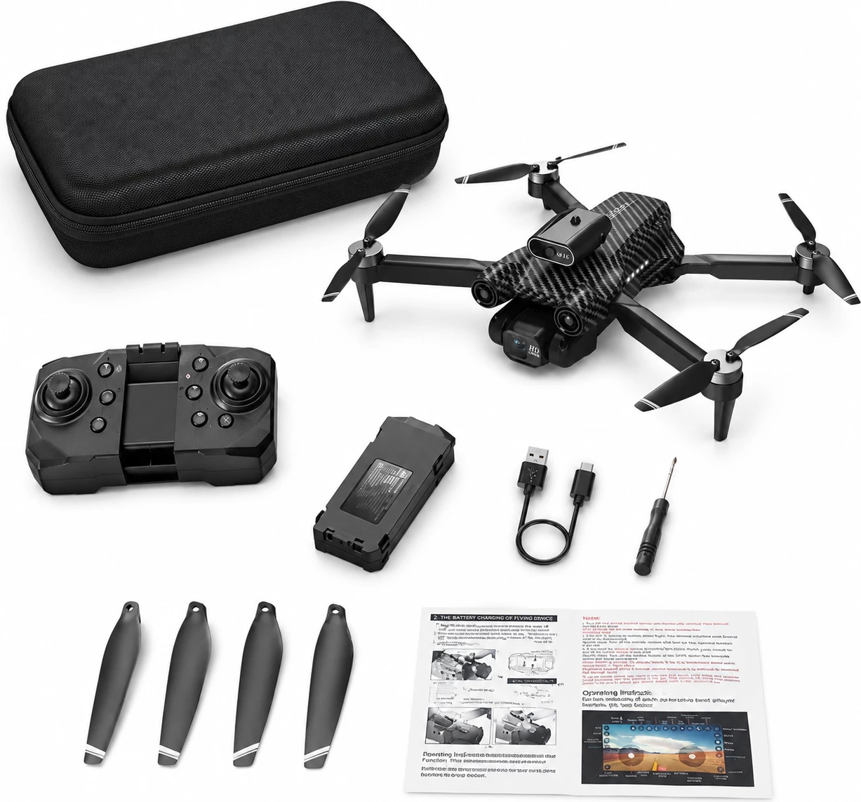Mini Dron i Palosshëm me Kamera të Dyfishtë 8K, Shmangie Pengesash, Optical Flow dhe TelekomandëMini Dron i Palosshëm me Kamera të Dyfishtë 8K, Shmangie Pengesash, Optical Flow dhe Telekomandë
