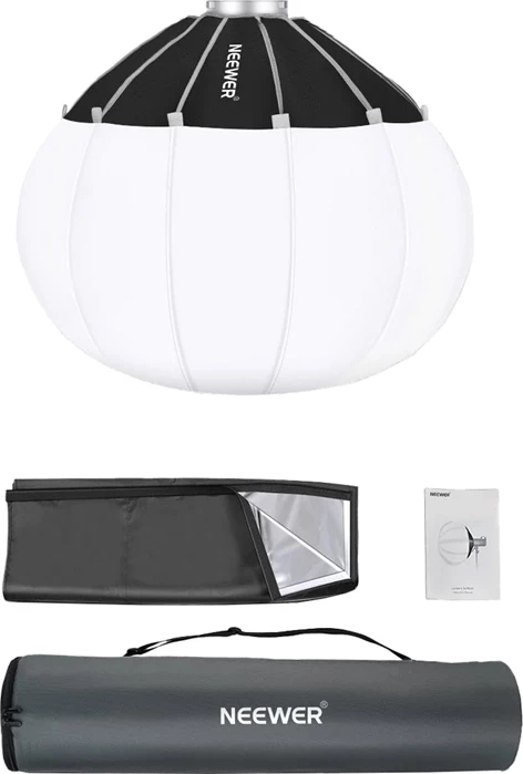Softbox lantern Neewer NS90L, 90 cm, Bowens mount, quick setup, set me mbulesë skirt dhe çantë