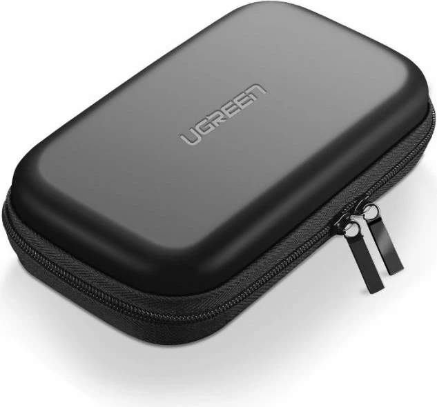 Kasë për hard disk UGREEN 50274 2.5\", EVA, rezistente ndaj goditjeve dhe spërkatjeve, 18 x 9.5 x 5.5 cm, e zezë