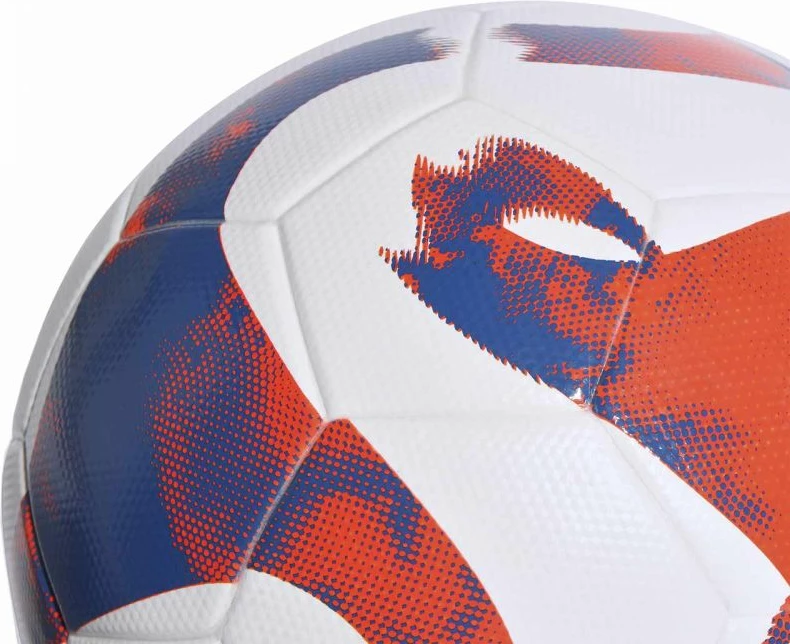 Top futbolli adidas për meshkuj, femra dhe fëmijë, i bardhë me të kuqe dhe blu [Madhësia: 4]