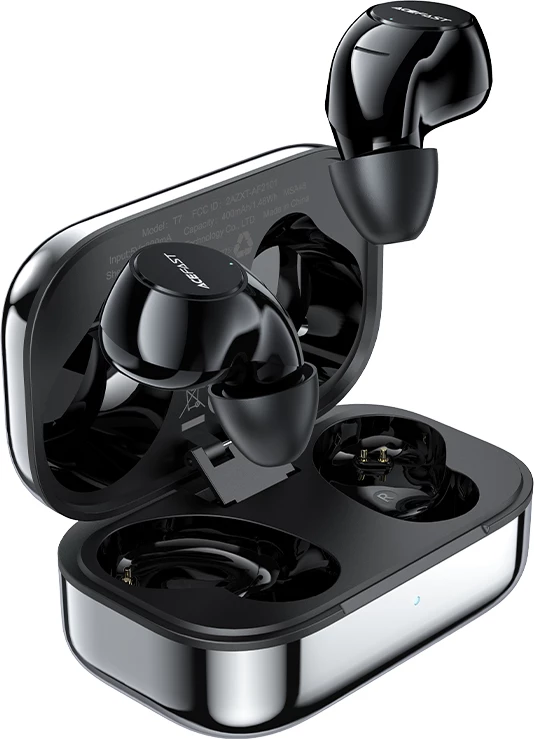 Kufje Acefast T7, wireless TWS, për gaming dhe muzikë, Bluetooth 5.2, IPX4, argjendtë