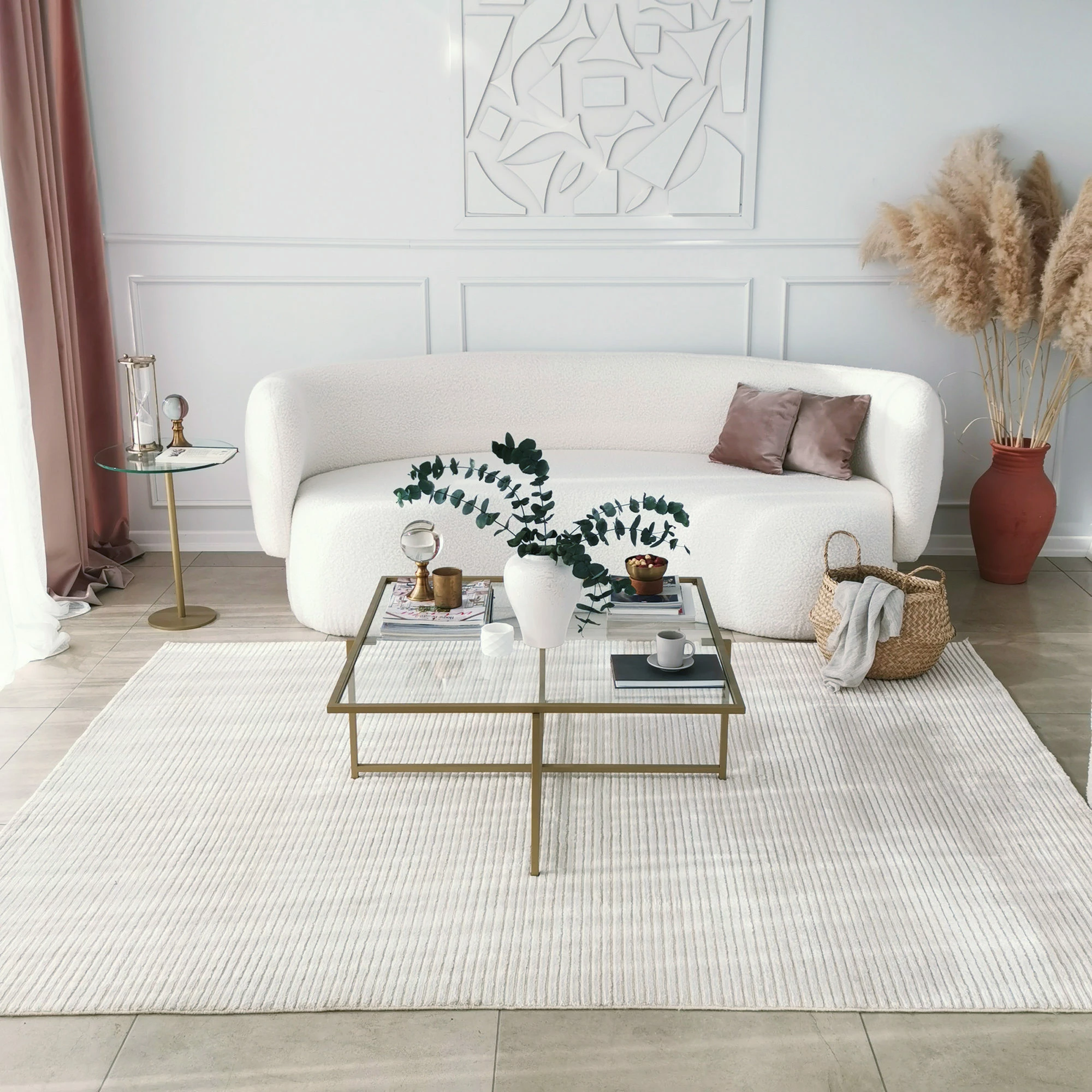 Tavolinë kafeje Hanah Home, Sun S411, ngjyrë ari