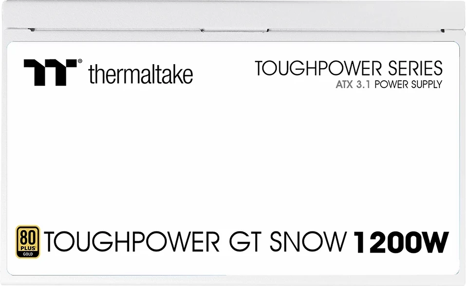 Furnizues energjie Thermaltake Toughpower GT Snow 1200W, ATX 3.1, 80 Plus Gold, i bardhë