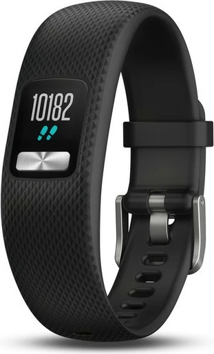 Smartwatch Garmin vívofit 4, rrip i zi, S/M, 365 ditë bateri, waterproof