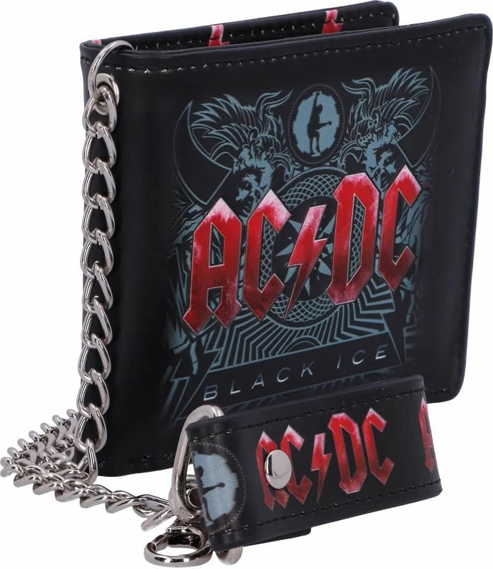 Portofol Nemesis Now AC/DC Black Ice, PU, me zinxhir, e zezë