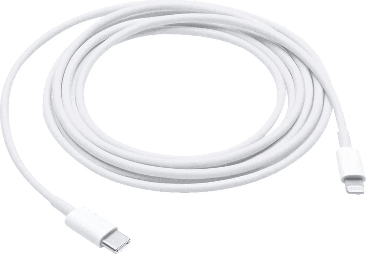 Kabllo karikimi dhe të dhënash, Apple, MQGH2ZM/A, USB-C në Lightning, e bardhë