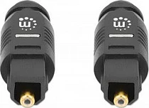 Kabllo audio optike MANHATTAN Toslink S/PDIF, 5 m, kontakte të veshura me ar, e zezë