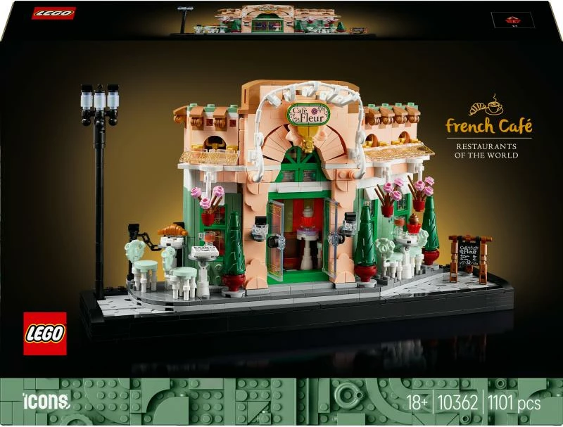 Set ndërtimi LEGO Icons French Café 10362, 1101 pjesë, 18+, shumëngjyrëshe