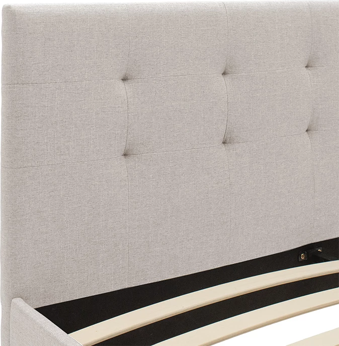 Krevat dopio Mago, ngjyrë fildishi, 160x200cm