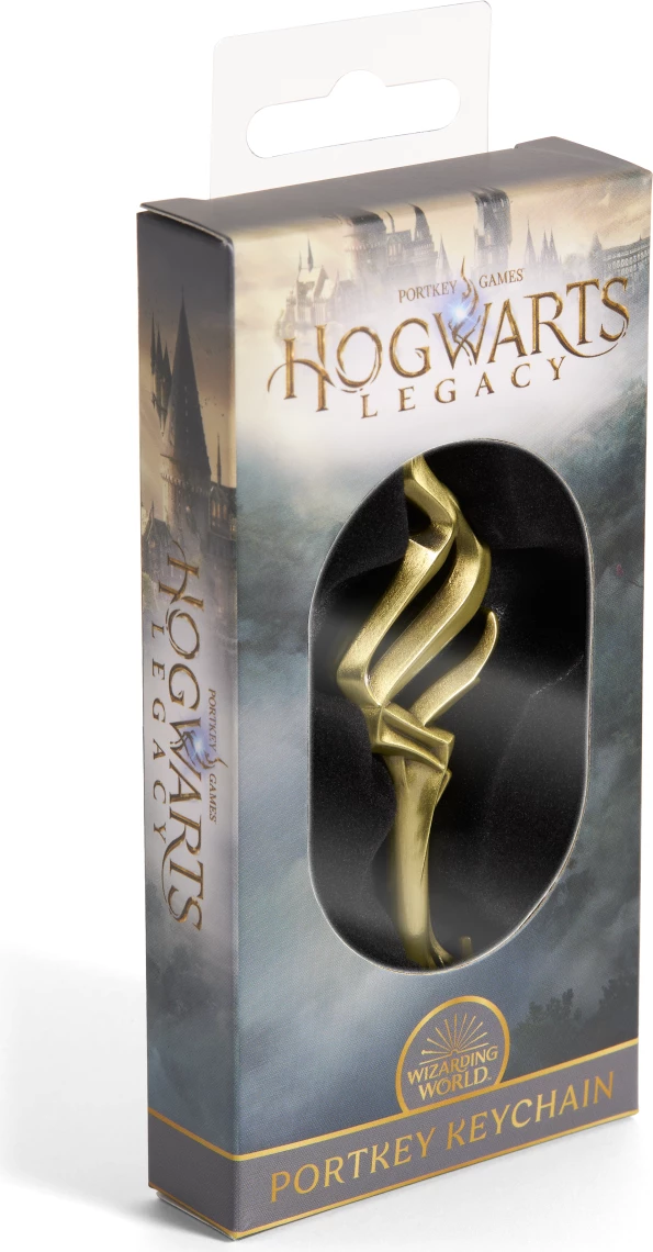 Obezek çelësash NOBLE COLLECTION Hogwarts Legacy Portkey, 13 cm, e artë, me kuti koleksionisti