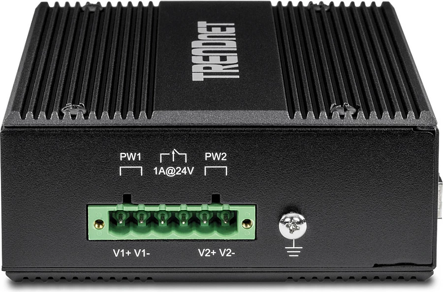 Switch industrial TRENDnet TI-PG80B, 8x Gigabit PoE+ (200W), DIN-rail/Wall, IP30, i zi