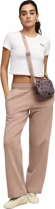 Pantallona për femra Puma ESS Elevated Straight Leg 691817 88, pastel rozë [Madhësia: L]