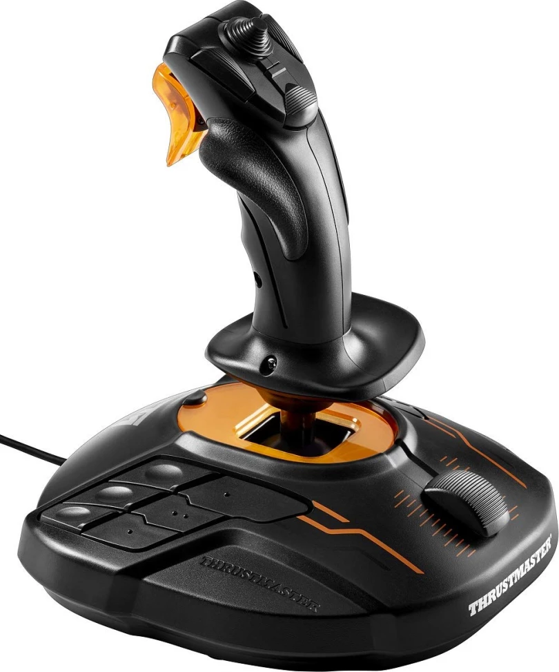 Joystick Thrustmaster T.16000M FCS për PC, i zi/portokalli (1 copë)