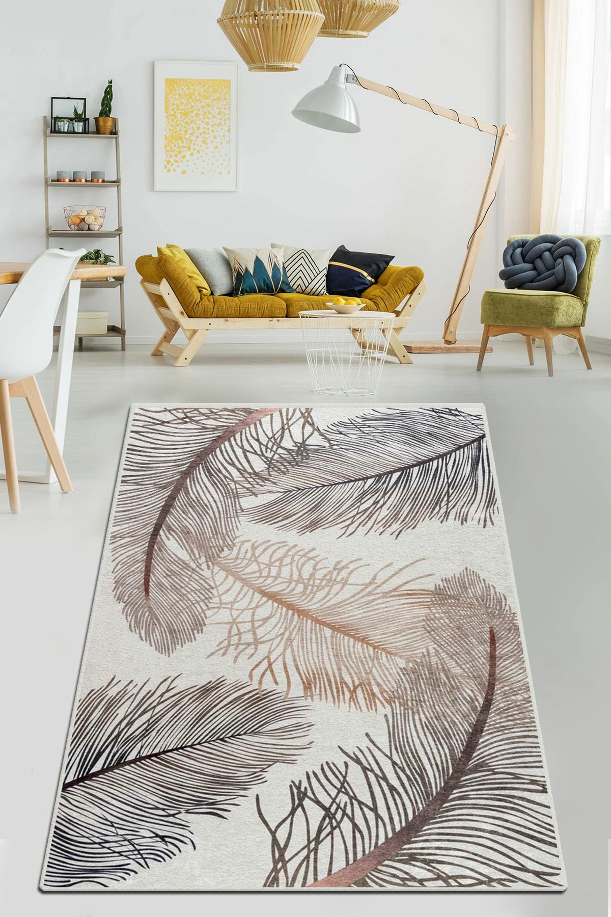 Qilim me pendë, shumëngjyrësh, 80x140cm, Conceptum Hypnose Essiccato Djt