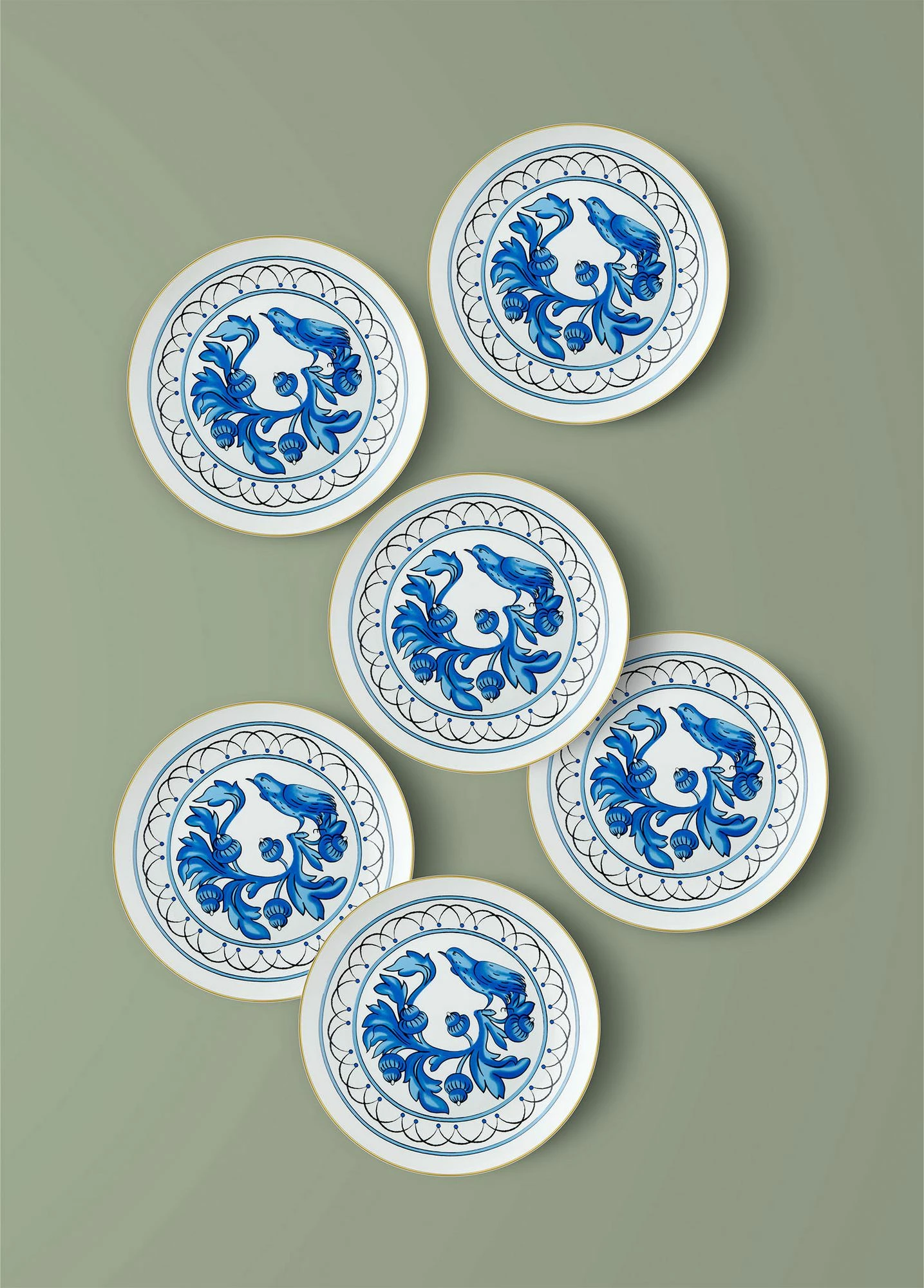Set pjatash për ëmbëlsira (6 copë), Hermia, DNR0051