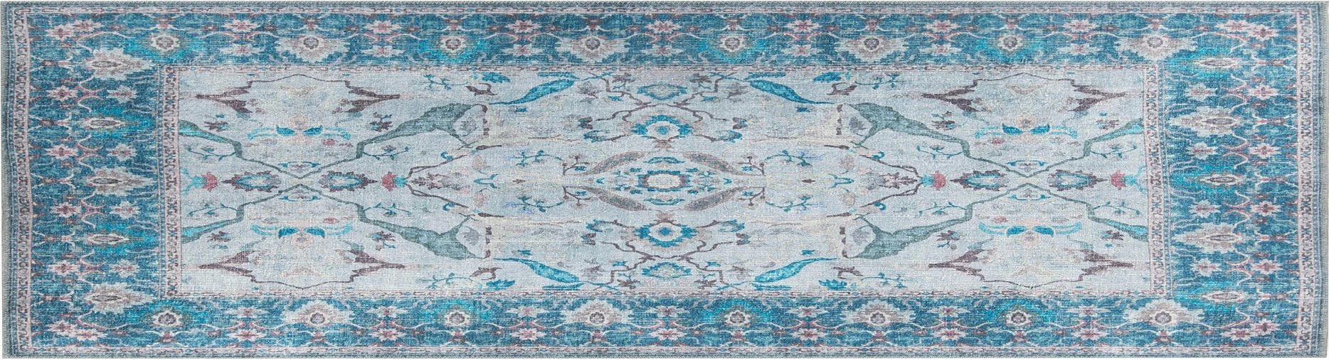Qilim për korridor, Dorian Chenille, ngjyrë blu, 75x230cm