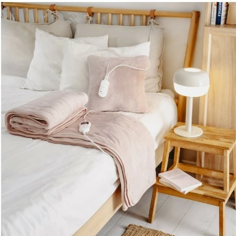 Batanije elektrike, Adler, AD 7443, 160 x 180 cm, 7 nivele me HIGH/LOW, timer 1-9h, telekomandë LCD, 120 W, polar, rozë