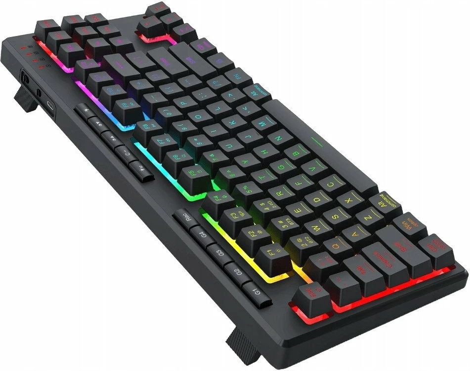 Tastierë gaming Redragon Shiva Pro K516RGB-PRO, TKL 87-taste, RGB, USB/2.4GHz/Bluetooth, e zezë