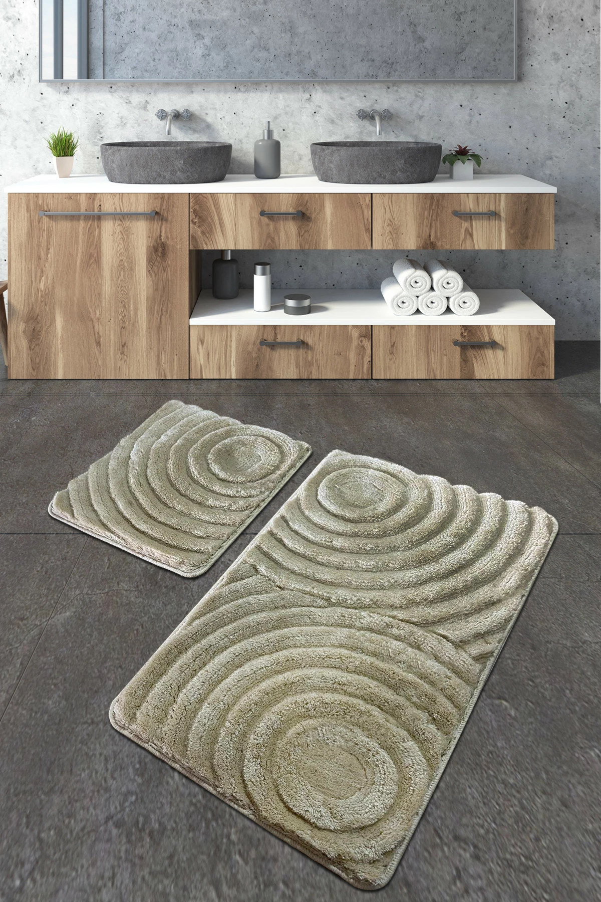 Set tapetash për banjo akrilik (2 copë), Mijölnir, valë, ngjyrë guri