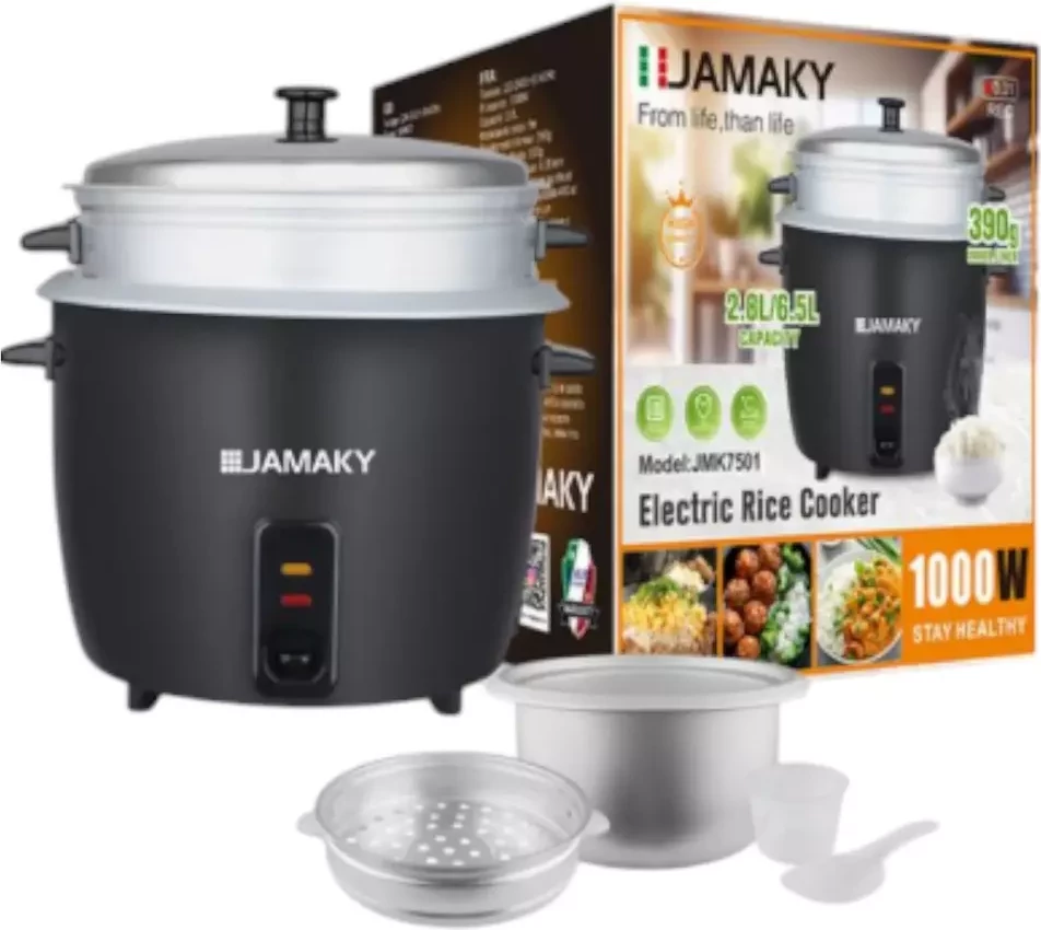 Tenxhere Elektrike Për Oriz JAMAKY JMK7501 (Zezë)