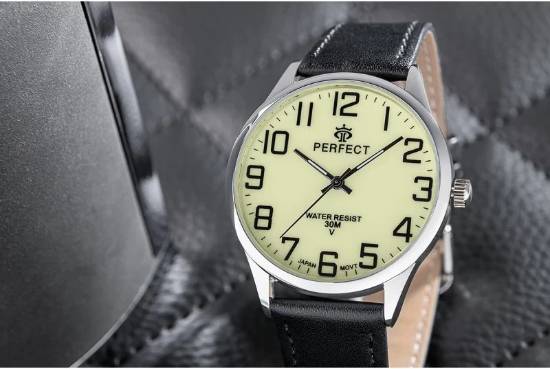 Orë dore për meshkuj PERFECT GXB452-04, e zezë