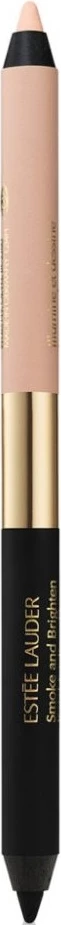 Laps për sy Estée Lauder Smoke And Brighten Kajal Eyeliner Duo Cream Pencil 2in1 Noir/Cream 0.5g