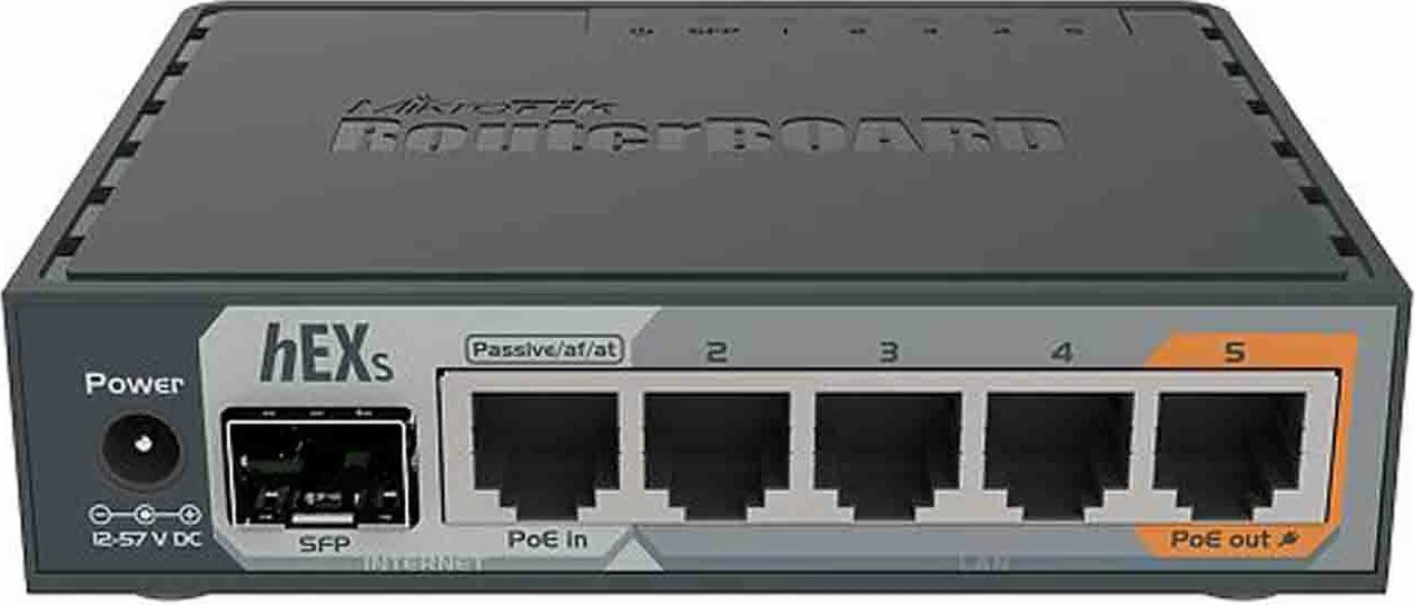 Router MikroTik hEX S RB760iGS, 5x Gigabit, SFP, USB 2.0, PoE out