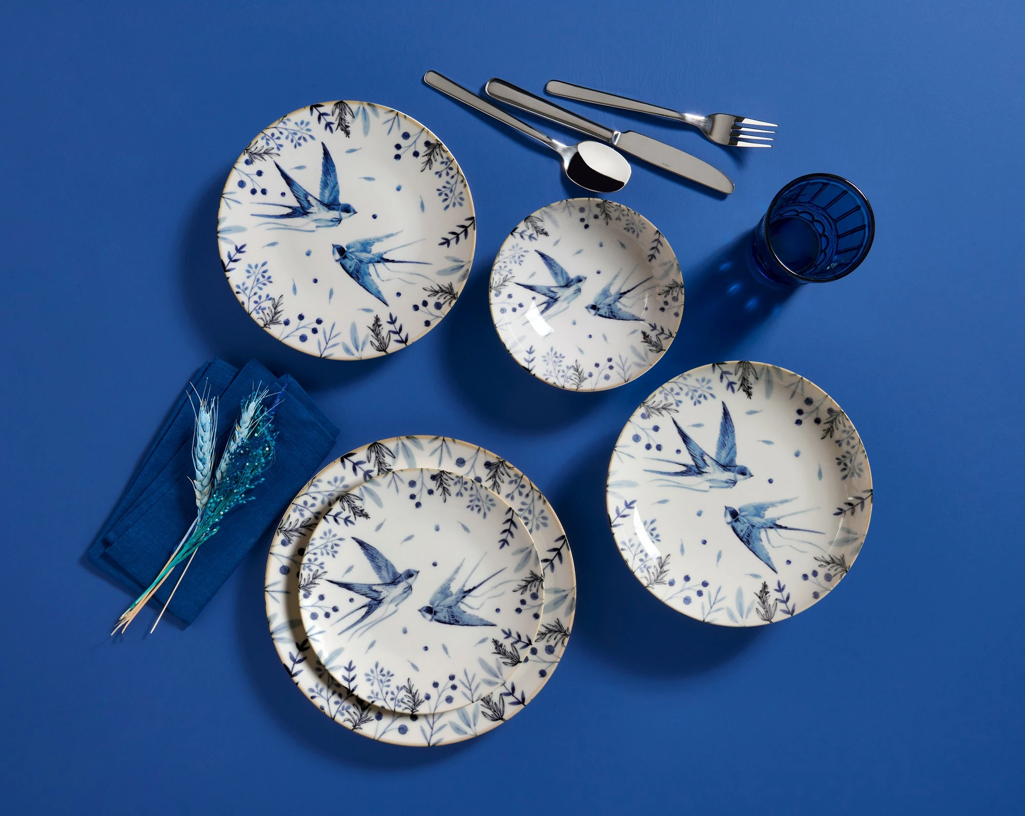 Set enësh për drekë, porcelan, 24 copë, Hermia, GBSATN24KY4E4072