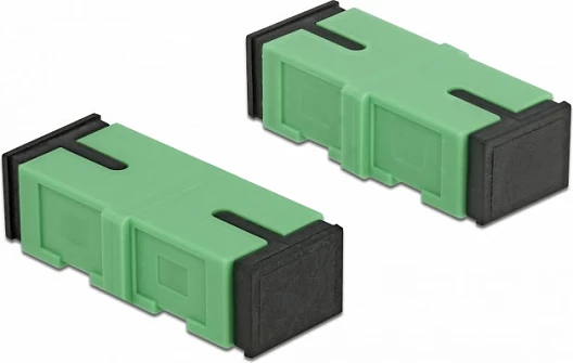 Kupler fibër optike DeLOCK SC Simplex femër-femër, 4 copë, i gjelbër