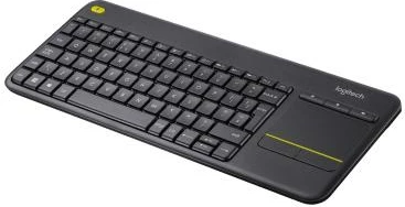 Tastierë wireless me touchpad Logitech K400 Plus US 920-007145, USB receiver, e zezë