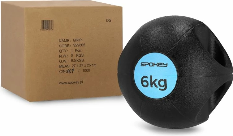 Top për stërvitje Spokey, për meshkuj dhe femra, 6kg [Madhësia: 6 kg]