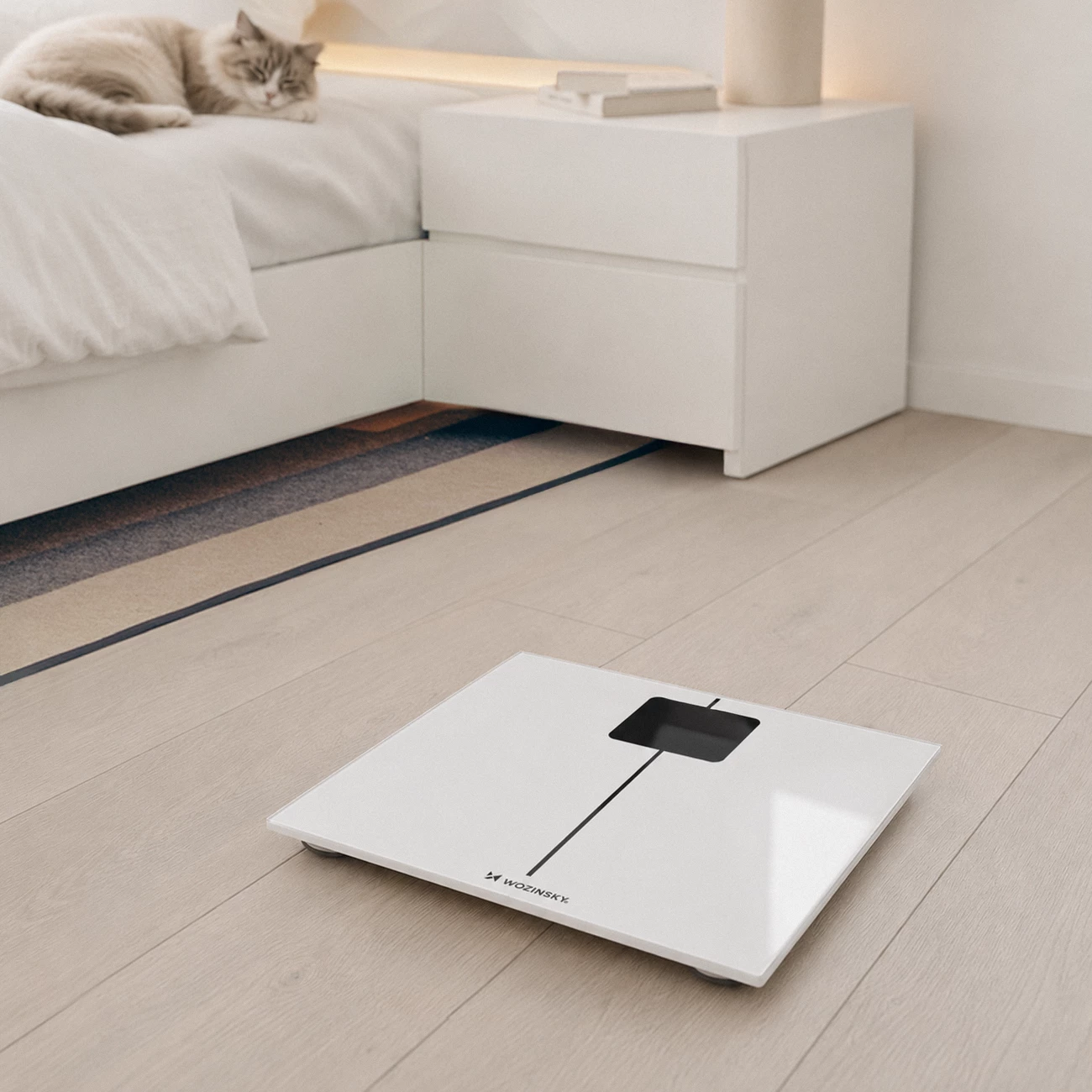 Peshore e mençme Bluetooth Wozinsky WIWL-180 180 kg, e bardhë