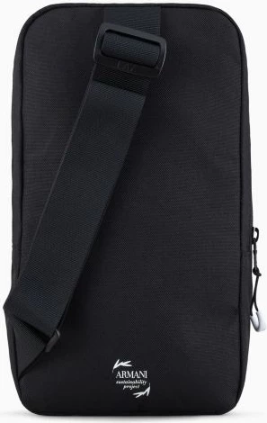 Çantë krahu për meshkuj Emporio Armani, e zezë