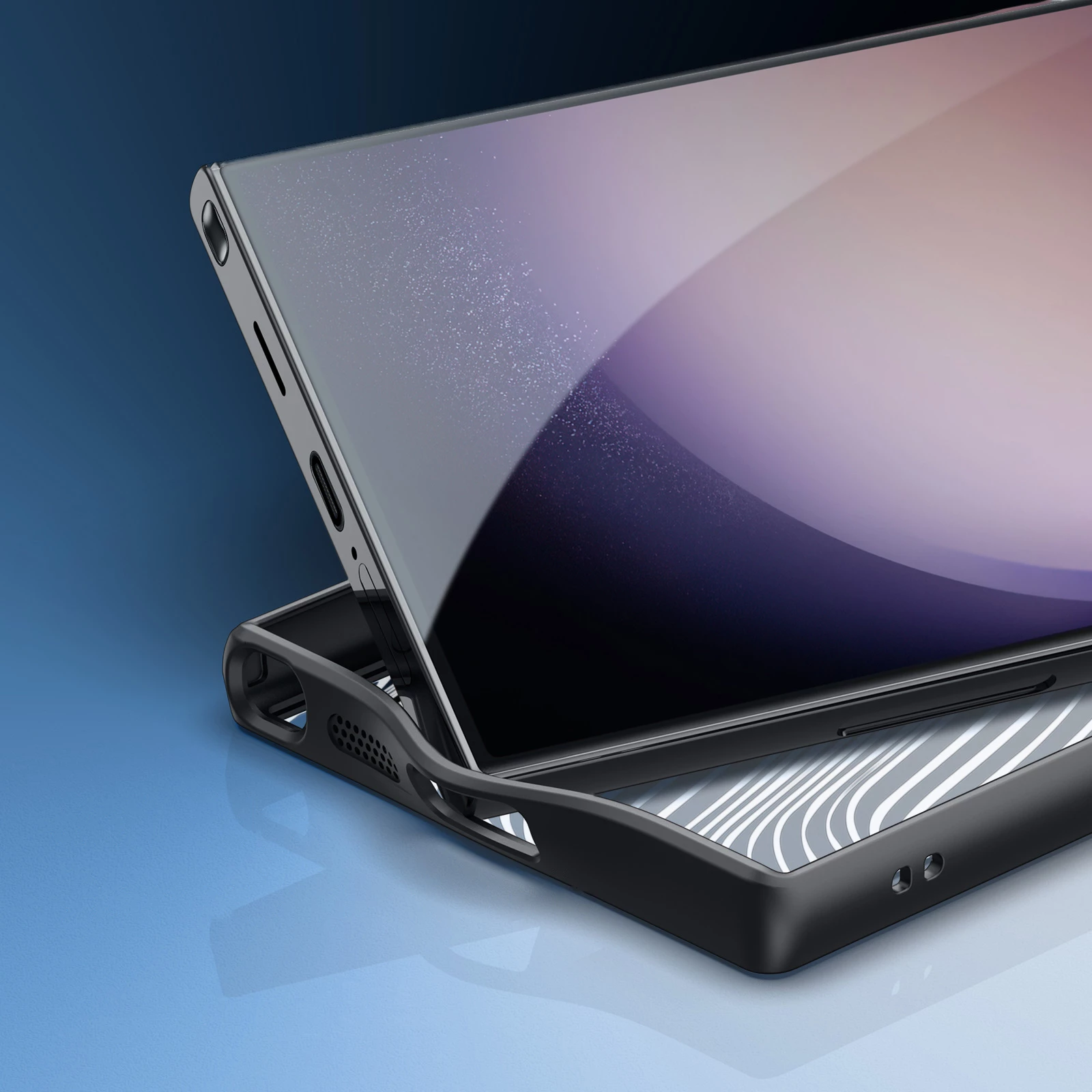 Mbështjellës Dux Ducis Aimo për Samsung Galaxy S24 Ultra, e zezë