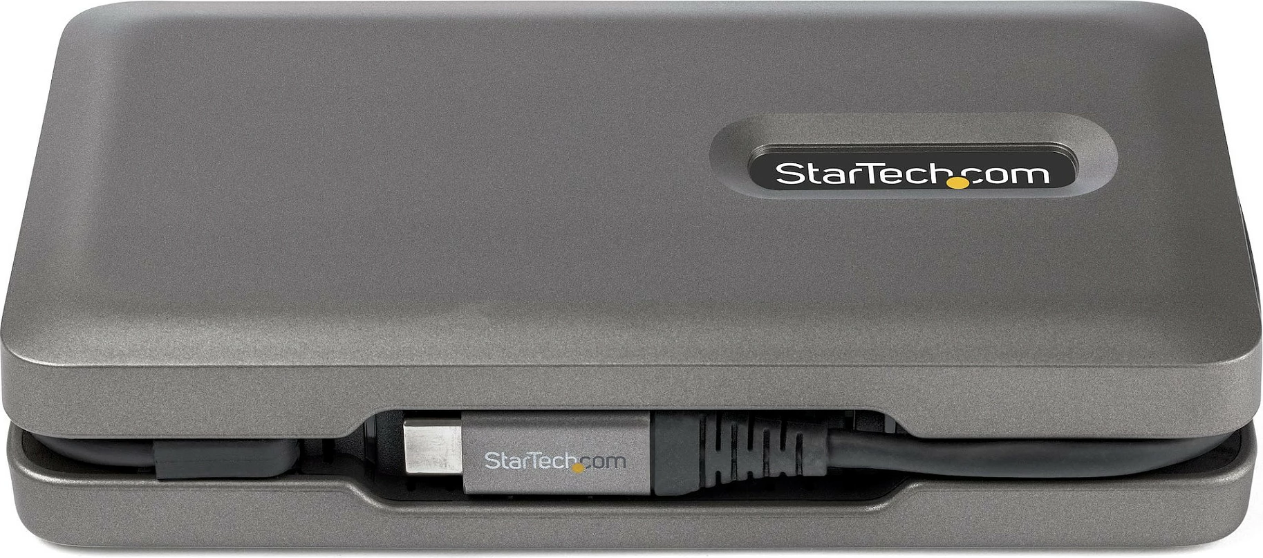 Adapter multiport USB‑C StarTech, Mini Dock HDMI 4K 60Hz, 2x USB-A 10Gbps, LAN Gigabit, SD/MicroSD, PD 100W, gri
