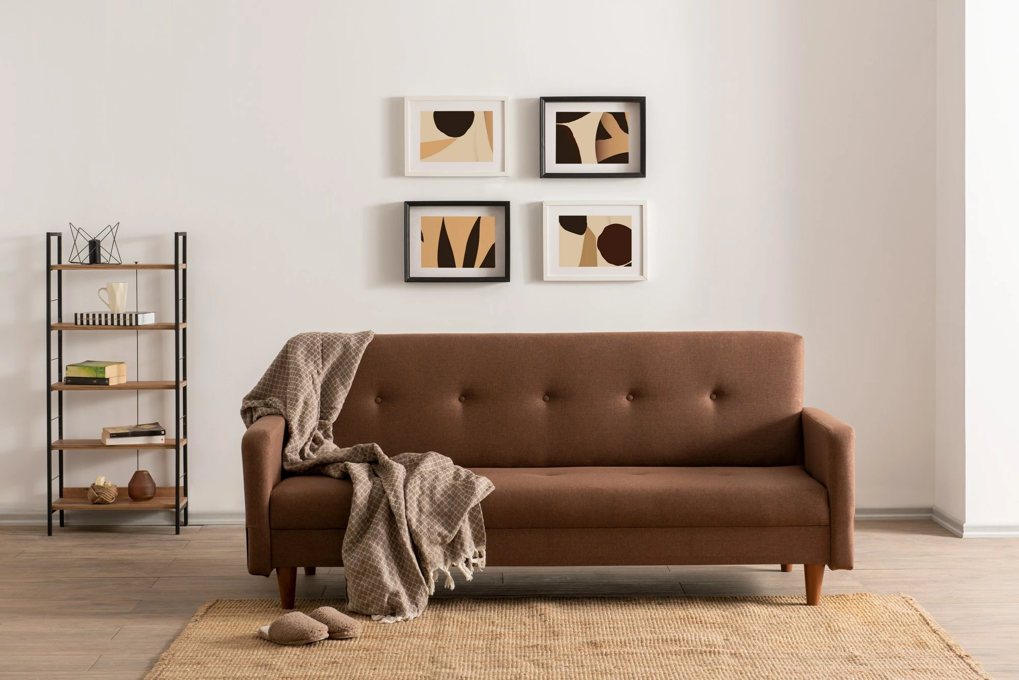 Divan-krevat 3 vendësh Atelier del Sofa, Hiko, ngjyrë kafe
