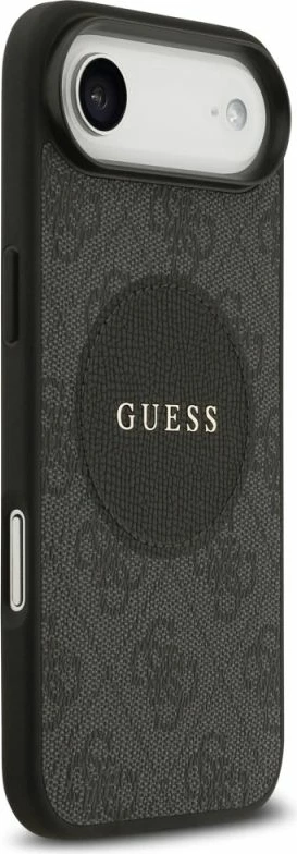 Kapak telefoni Guess 4G Circle Classic Logo MagSafe për iPhone Air, i zi