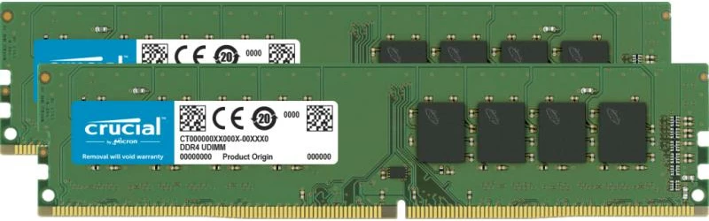 RAM Memorje Crucial CT2K16G4DFRA32A 32GB (2x16GB) DDR4 3200MHz, gjelbër, set 2 copë