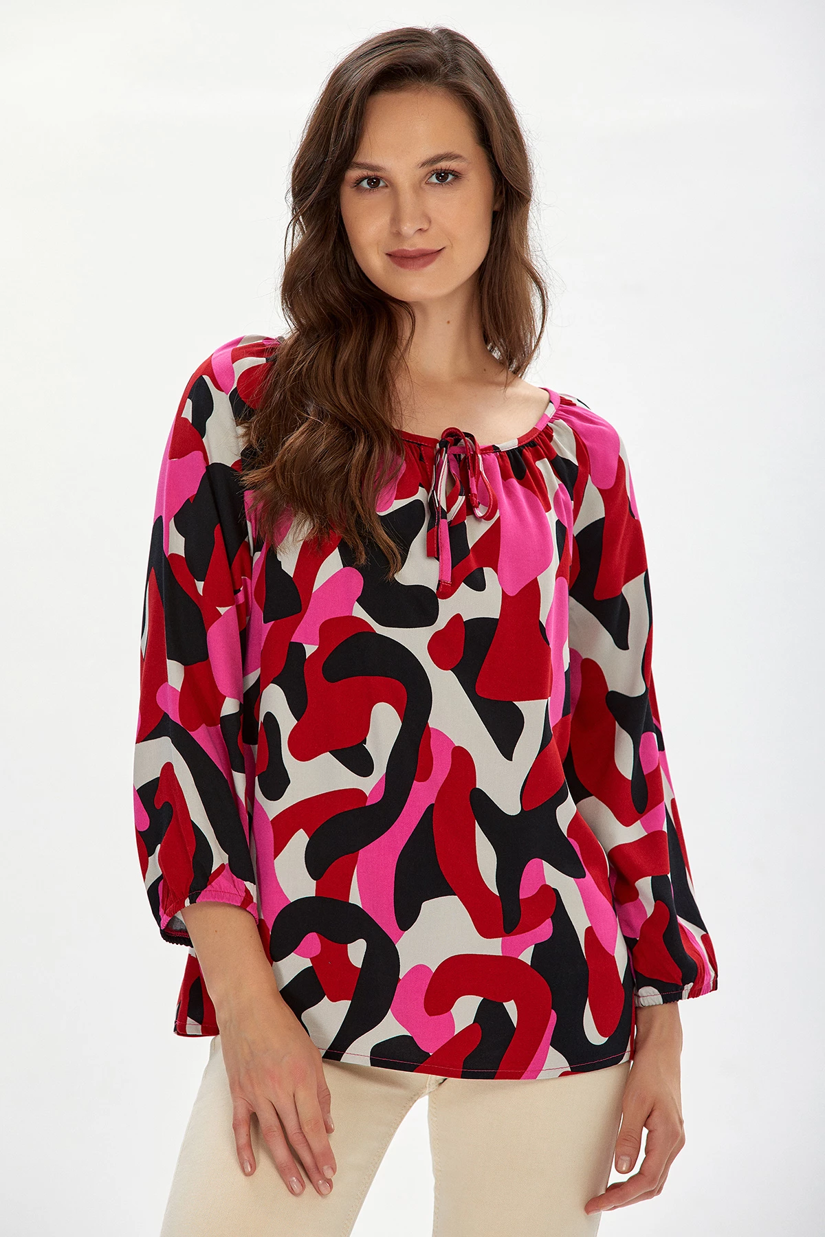 Bluzë për femra Ikiler, shumëngjyrëshe