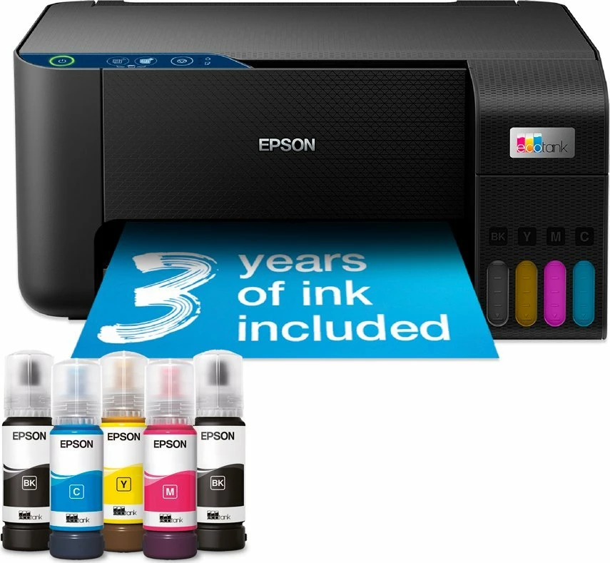 Printer multifunksional Epson EcoTank L3231 (C11CJ68408), A4, CISS, USB, pa Wi‑Fi, e zezë