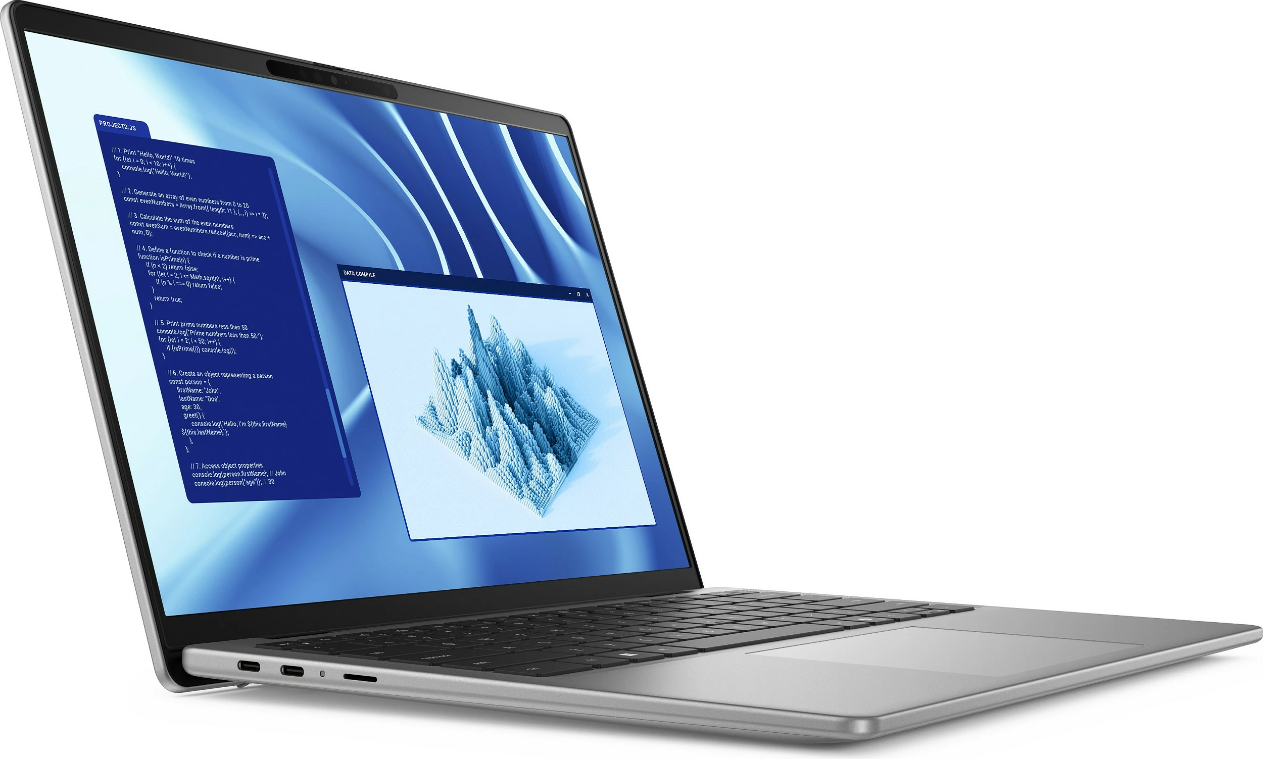 Laptop Dell Latitude 7455, Snapdragon X1P-64-100, 16GB RAM Memorje, 512GB SSD, 14" Touch, Windows 11 Pro, argjendtë