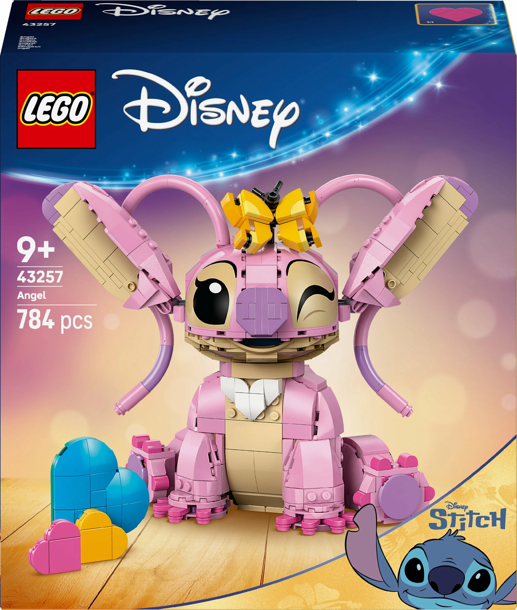 Set ndërtimi LEGO Disney Andzia Angel 43257, 784 copë, 9+, rozë