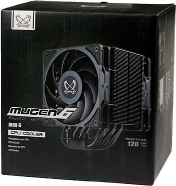 Ftohës procesori Scythe Mugen 6 Dual Fan Black Edition, 2x120mm, i zi