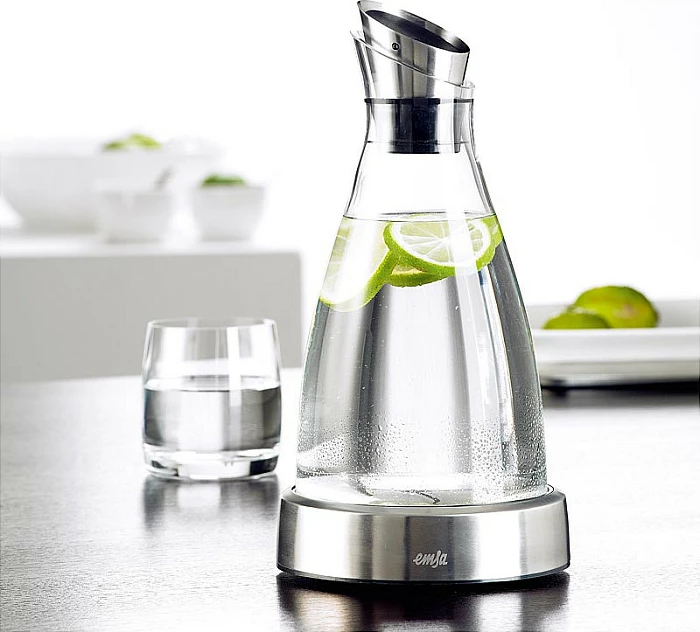 Karafë Emsa Flow 505219, 1L, xham, inox/transparent