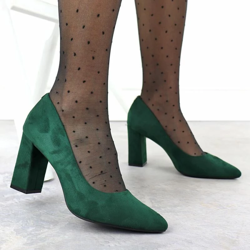 Këpucë elegante femra Leone, të gjelbra