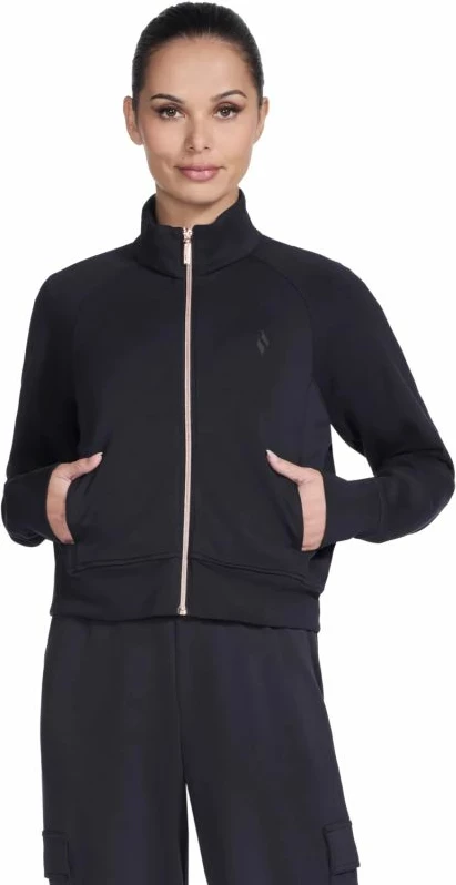 Jakne Skechers për femra, e zezë