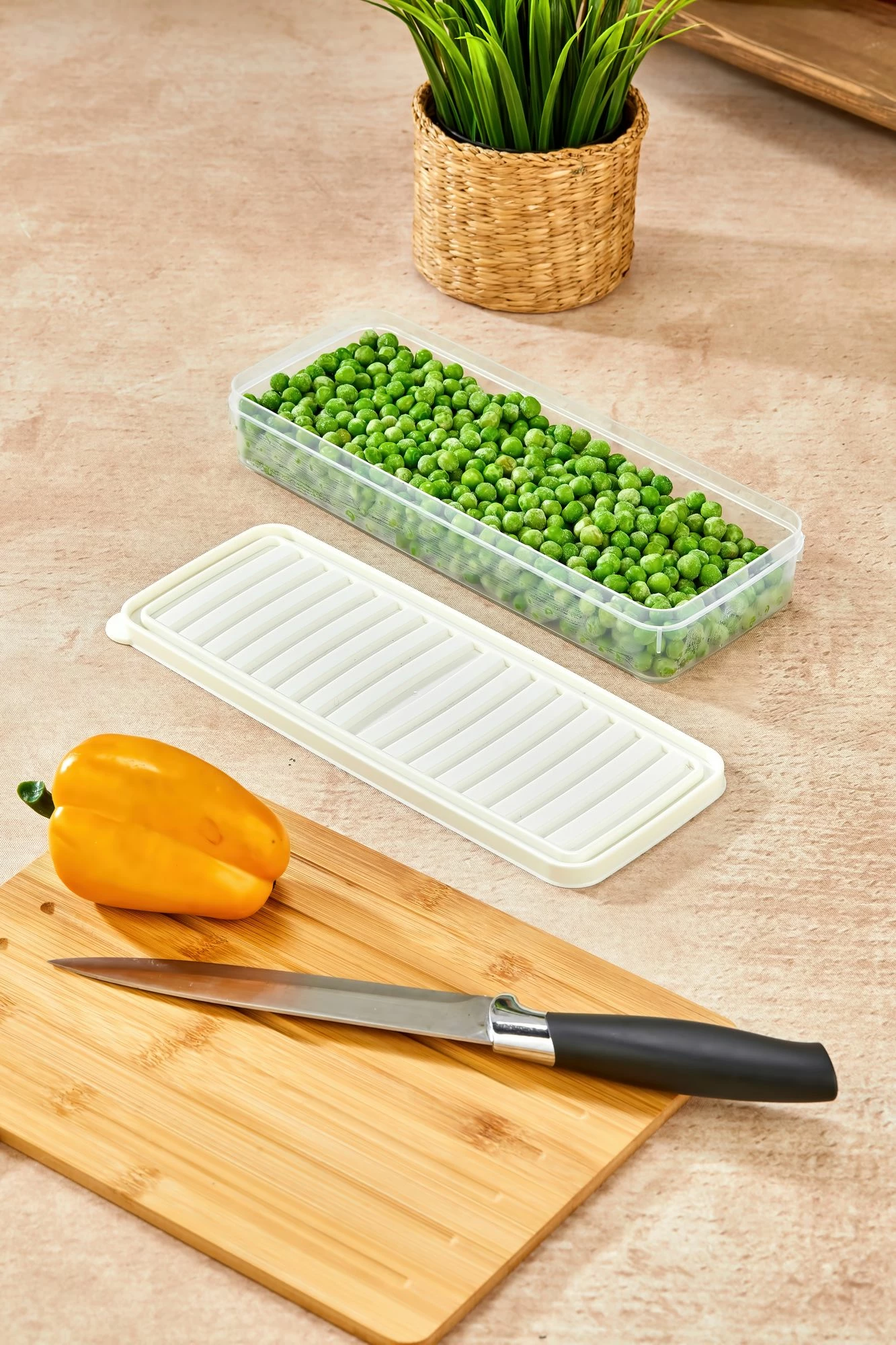 Set kuti për organizim (4 copë), Hermia, VITABOX4'LÜ-BEYAZ, 1L